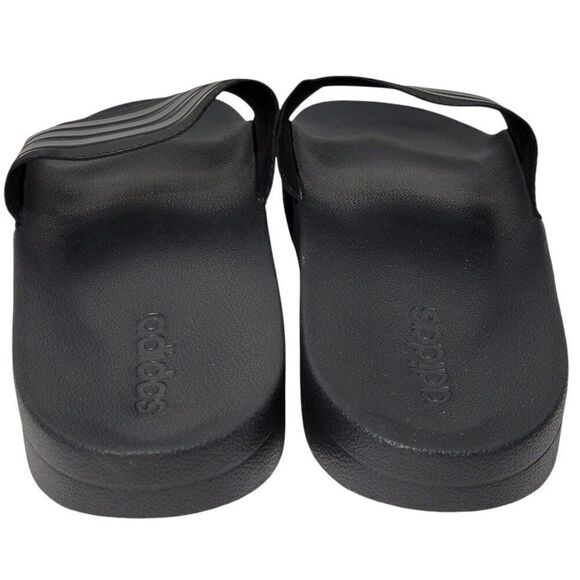 Adidas Adilette Slides Mens Size 18 Black 3 Stripe Shoes Sandals Beach Water NEW - Picture 4 of 13